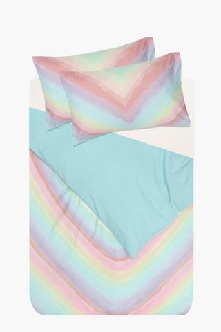 Soft Touch Placement Print Harper Rainbow Duvet Cover Set