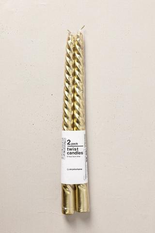 2 Pack Twist Dinner Cadles, 25cm