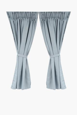 2 Pack Cafe Bronx Tape Curtain, 110x120cm