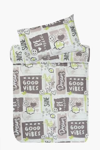 Soft Touch Lethabo Doodle Reversible Duvet Cover Set