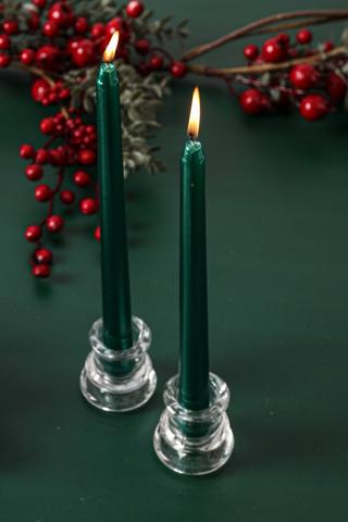 2 Pack Dinner Candles, 25cm