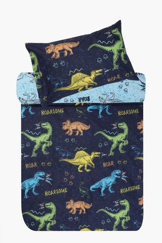 Soft Touch Addo Dino Reversible Duvet Cover Set