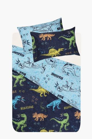 Soft Touch Addo Dino Reversible Duvet Cover Set