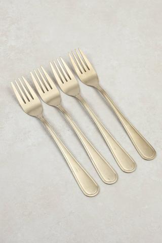 4 Pack Brushed Steel Folks