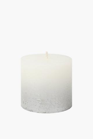 Two Tone Pillar Candle, 7x7,5cm
