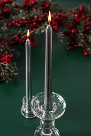 2 Pack Dinner Candles, 25cm