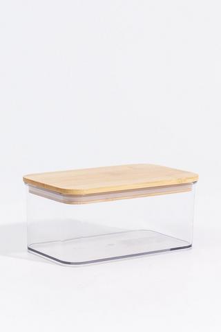 Storage Jar With Bamboo Lid, 250 Ml