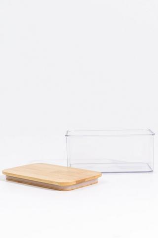Storage Jar With Bamboo Lid, 250 Ml