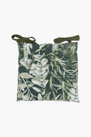 Printed Leaves Chairpad, 40x40cm