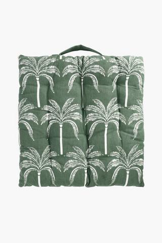 Secunda Palm Cotton Chairpad, 40x40cm