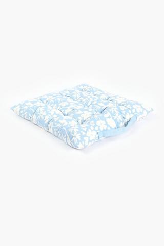 Vivo Floral Cotton Chairpad, 40x40cm