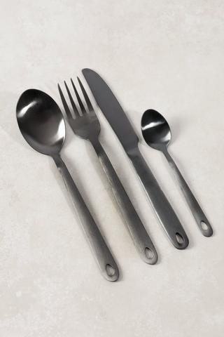 16 Piece Stainless Steel Hanging Cutlery Set