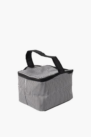 Monochrome Stripe Picnic Bag