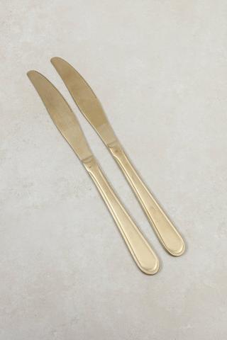 2 Pack Brushed Steel Knives