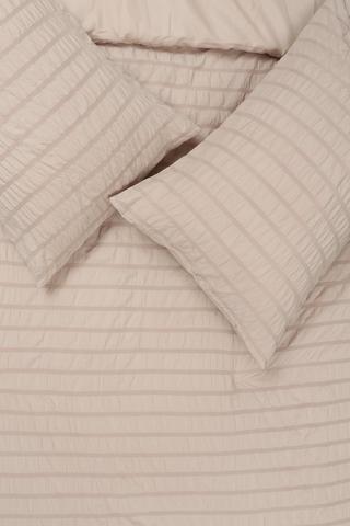 Soft Touch Stripe Seersucker Comforter Set