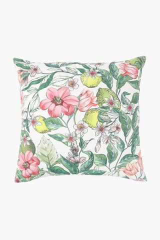 Printed Cala Floral Scatter Cushion, 55x55cm