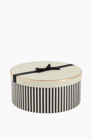 Luxury Stripe Round Box Extra Large