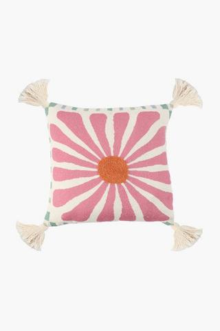 Textured Nyx Floral Scatter Cushion, 50x50cm