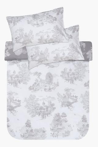 Premium Cotton Kirkwood Reversible Duvet Cover Set
