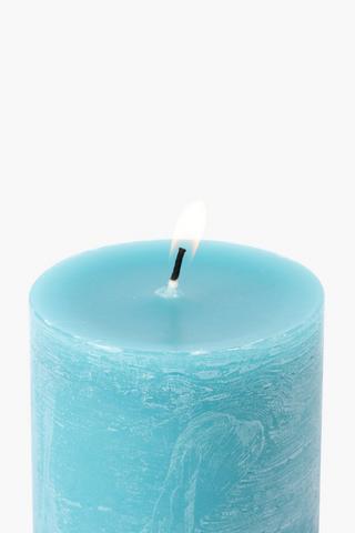 Coconut And Beach Pillar Candle, 7x7.5cm