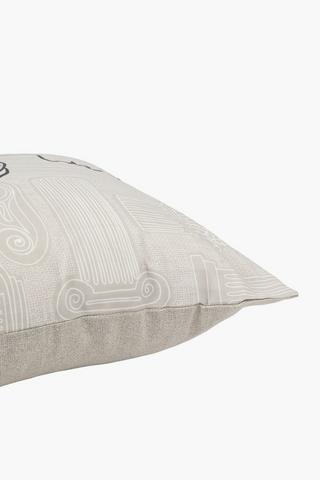 Printed Baltimore Figurative Face Scatter Cushion, 50x50cm