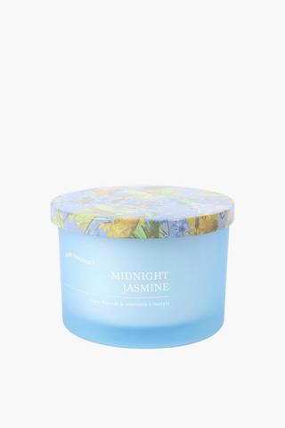 Midnight Jasmine Floral Lid Candle, 800g