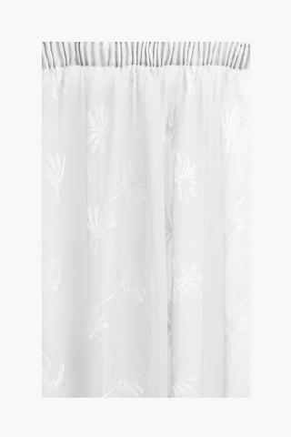 Taped Sheer Blossom Curtain, 270x218cm