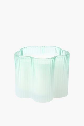 Glass Flower Candle, 280g