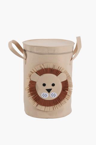 Lion Zip Storage Basket
