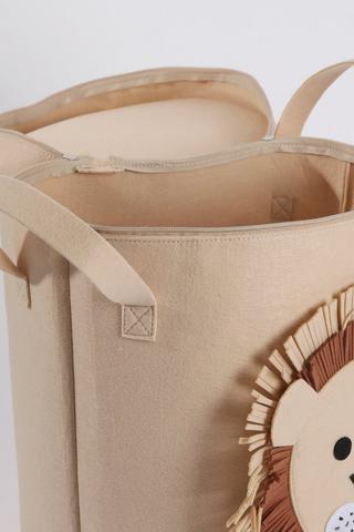 Lion Zip Storage Basket