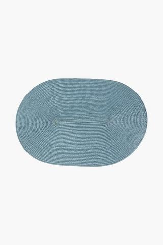 4 Pack Oval Plastic Placemats