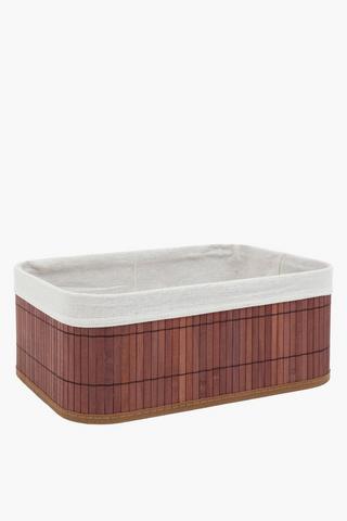Bamboo Mahogany Utility Basket, Large