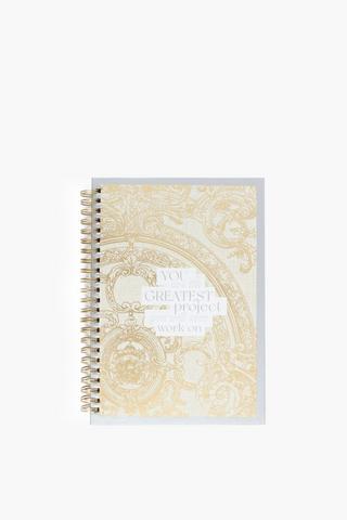 A5 Florence Foil Spiral Notebook