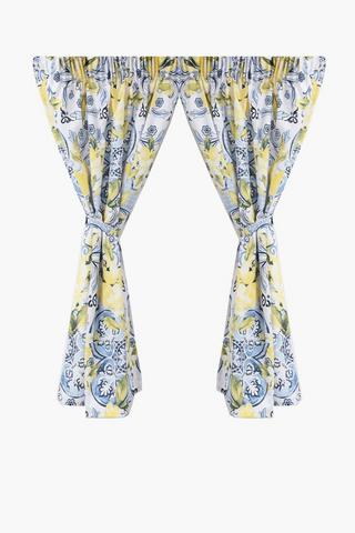 2 Pack Printed Pomeroy Cafe Curtain, 110x120cm