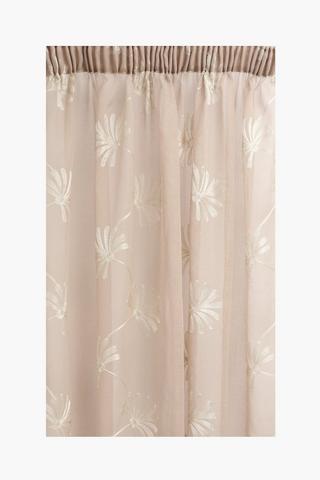 Taped Sheer Blossom Curtain, 270x218cm