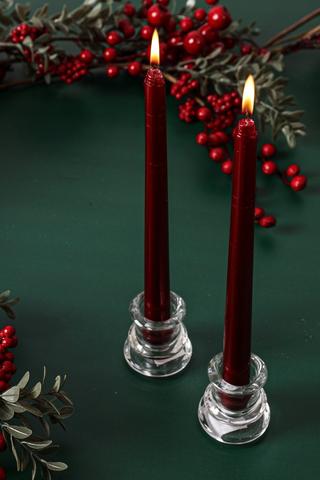 2 Pack Dinner Candles, 25cm