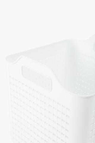 26l Plastic Checkered Tote Basket