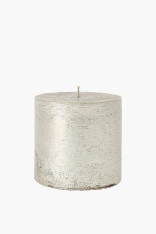 Champagne Pillar Candle, 10x10cm