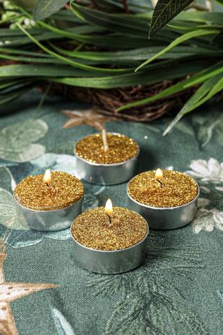 10 Pack Giltter Tealights