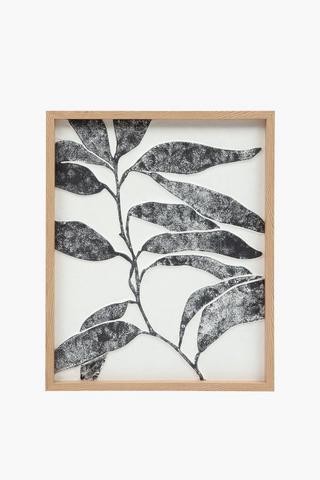Textured Leaf Canvas, 40x50cm