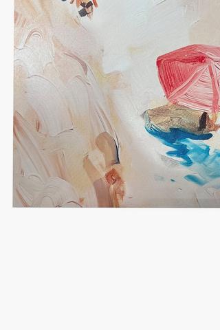 Printed Beach Setting Canvas, 70x100cm - Onesize