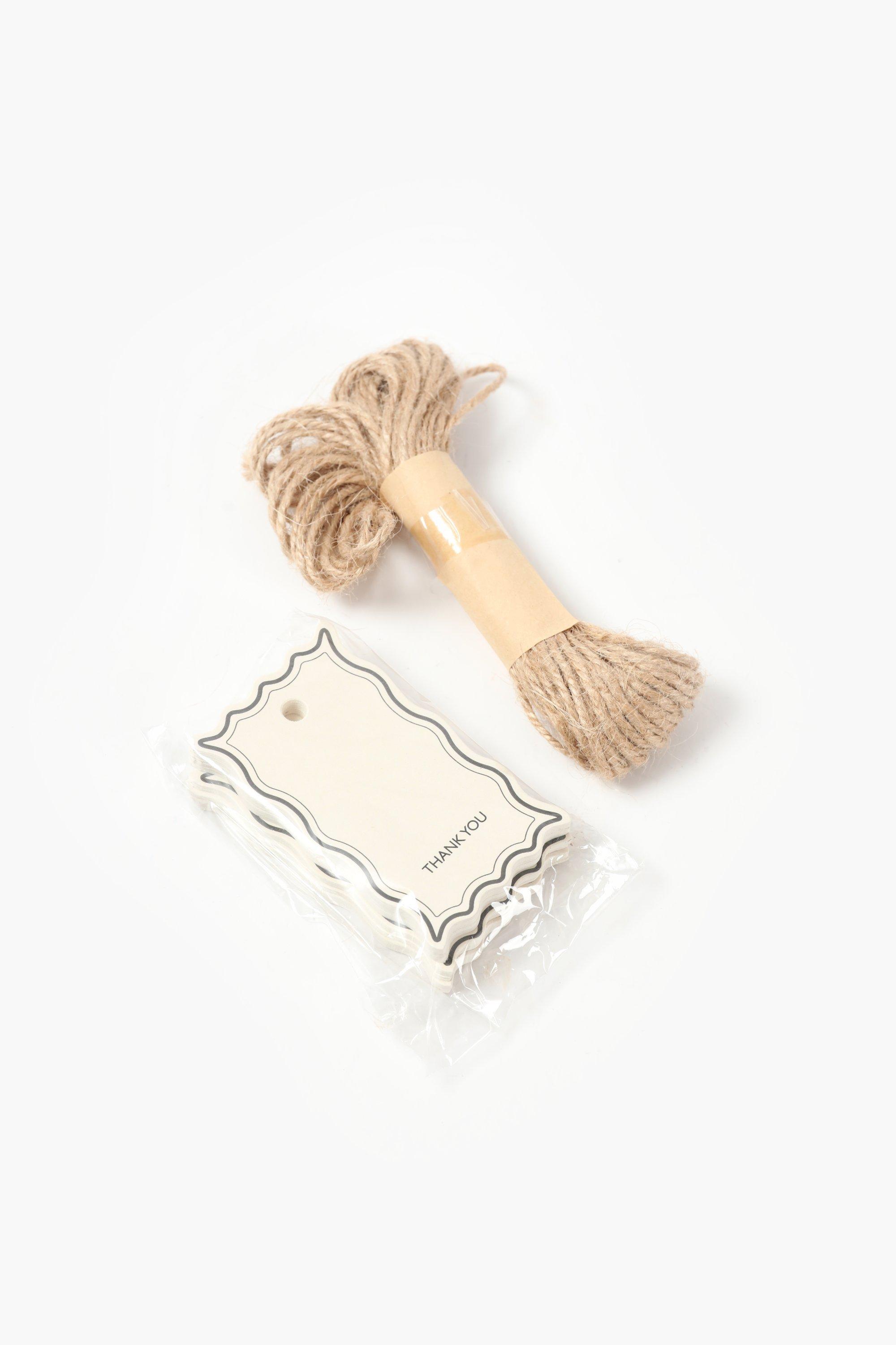 50 Tag And Rope Thank You Cards