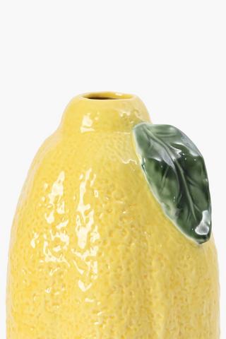 Lemon Leaf Ceramic Vase, 30cm