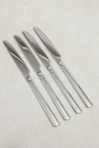 4 Pack Slimline Stainless Steel Knives