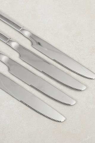 4 Pack Slimline Stainless Steel Knives