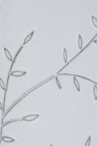 2 Pack Cafe Embroidered Botanic Dahlia Curtain, 110x120cm