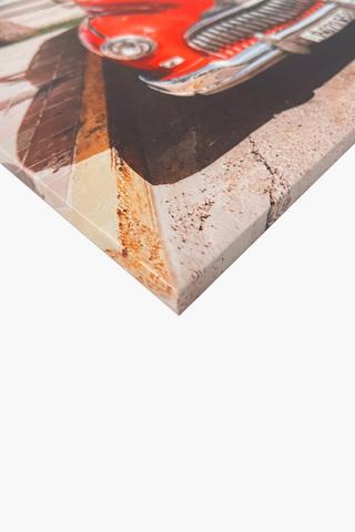 Printed Vintage Car Canvas, 40x60cm