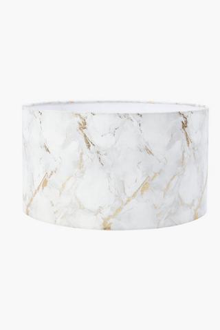 Printed Marble Drum Lamp Shade, 43x50cm