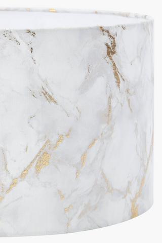 Printed Marble Drum Lamp Shade, 43x50cm
