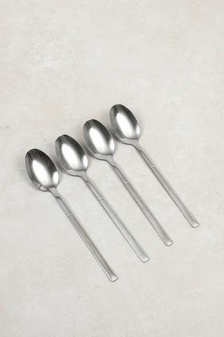 4 Pack Slimline Stainless Steel Teaspoons